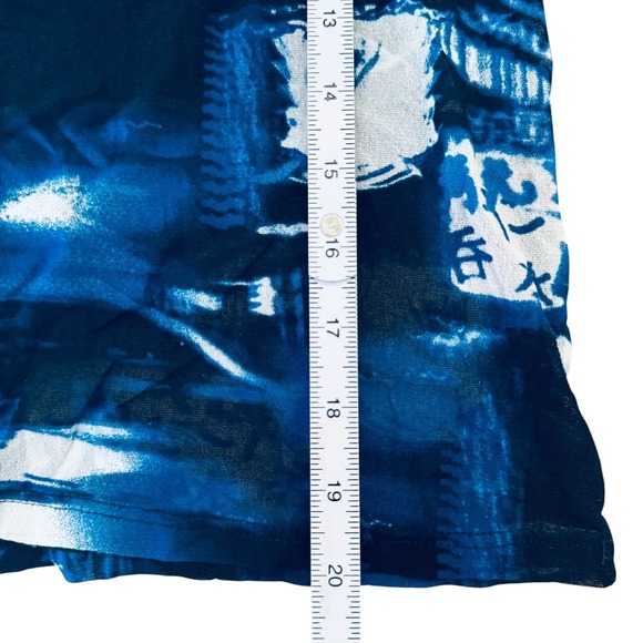 Kenzo Junior Size S Mesh Sheer Top Abstract Cityscape Japanese Characters Y2K‎ - Picture 10 of 12